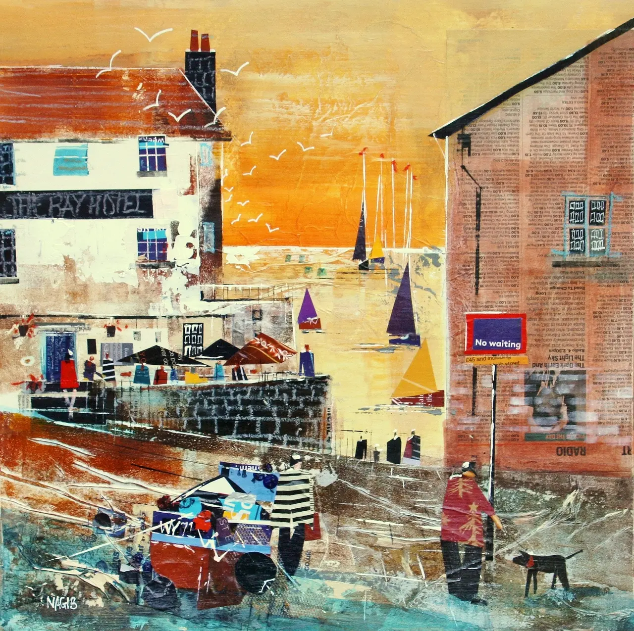 Nagib Karsan - enjoying the view, robins hood bay